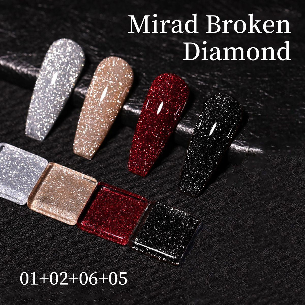 Flashy Reflective Glitter Nail Gel – Nightclub-Style High-Shine UV LED Gel Polish for Stunning Sparkle and Long-Lasting Wear