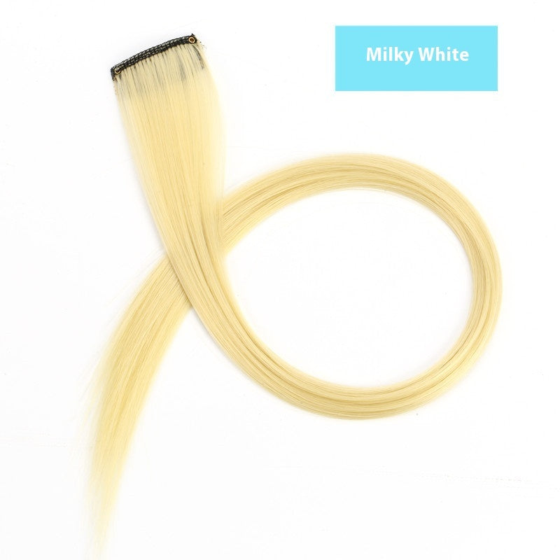 Color Hair Hanging Ear Dyed Wig Set Hair Extension Color Stripes Hot Color