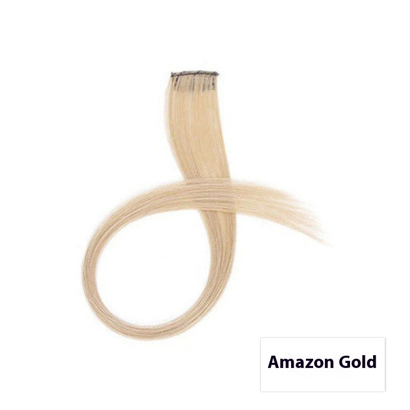 Color Hair Hanging Ear Dyed Wig Set Hair Extension Color Stripes Hot Color