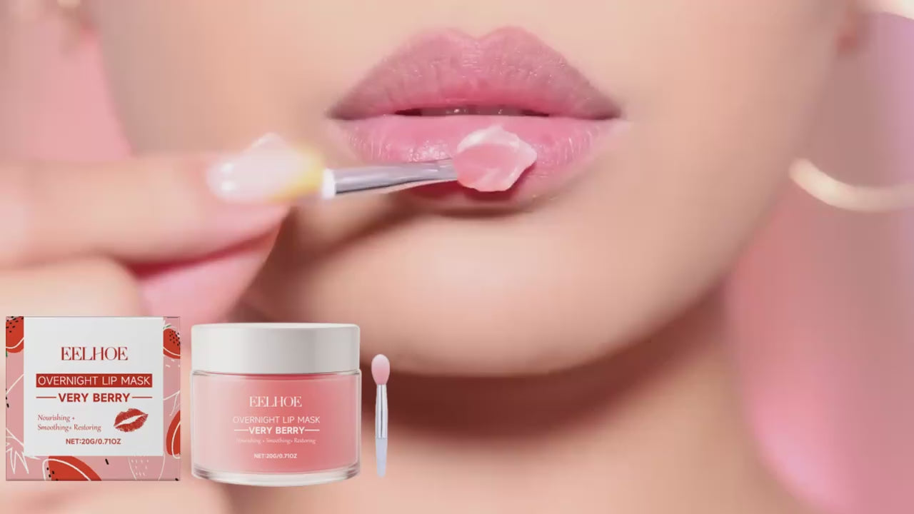 Berry Nourishing Sleep Lip Mask – Hydrating, Repairing & Softening Overnight Treatment for Smooth, Plump Lips